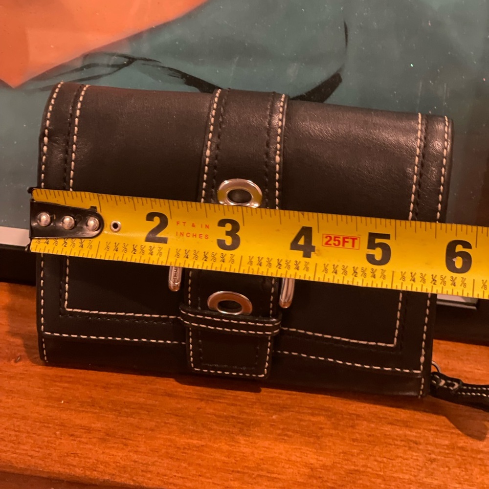 COACH Vintage Soho Buckle 9739 Black Leather Shoulder Bags With Matching Wallet - Picture 17 of 17